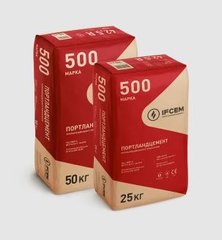Цемент ПЦ І-500 Р-Н Івано-Франківськ 25 кг (56 шт в упаковці)